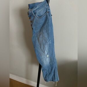 J Crew Factory cropped distressed jeans S33